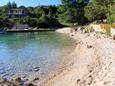 Der Strand  im Ort Milna (Zastražišće), Hvar.