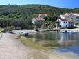 La plage  en ville Žrnovska Banja, Korčula.