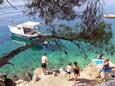 La plage  en ville Prižba, Korčula.