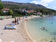 La plage  en ville Podstrana, Split.