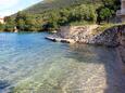 Der Strand  im Ort Šparadići, Šibenik.