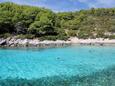 La plage Žitna en ville Zavalatica, Korčula.