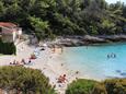 La plage Žitna en ville Zavalatica, Korčula.