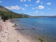 La plage  en ville Seline, Paklenica.