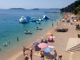 Der Strand Trstenica im Ort Orebić, Pelješac.