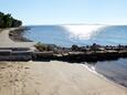 Der Strand  im Ort Privlaka, Zadar.