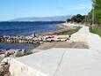 Der Strand  im Ort Privlaka, Zadar.