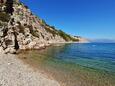 Kruševa strand Kruševa településen, Hvar.