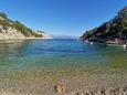 Der Strand Kruševa im Ort Kruševa, Hvar.