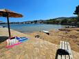 La plage  en ville Neviđane, Pašman.