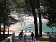Пляж Blatina в городе Mali Lošinj, Lošinj.