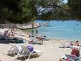 Der Strand Blatina im Ort Mali Lošinj, Lošinj.