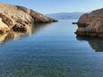 La plage Uvala Kukinica en ville Vrsi, Zadar.