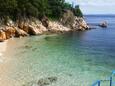 La plage Žurkovo en ville Kostrena, Rijeka.