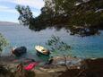 Der Strand  im Ort Gornja Krušica, Šolta.