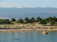 La plage Sveti Marek en ville Risika, Krk.