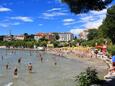 La plage Bačvice en ville Split, Split.