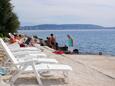 Plaža  v mjestu Seget Vranjica, Trogir.