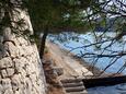 La plage Povlja en ville Povlja, Brač.