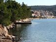 La plage Povlja en ville Povlja, Brač.