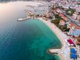 Der Strand Strožanac im Ort Podstrana, Split.