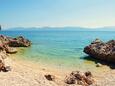 La plage  en ville Zaostrog, Makarska.