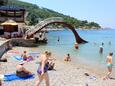 Der Strand Sunset Beach Lapad im Ort Dubrovnik, Dubrovnik.