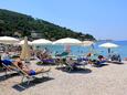 Der Strand Sunset Beach Lapad im Ort Dubrovnik, Dubrovnik.