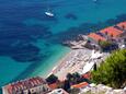 La plage Banje en ville Dubrovnik, Dubrovnik.