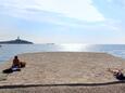 Der Strand Biondi im Ort Rovinj, Rovinj.