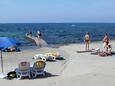 Der Strand Laguna im Ort Poreč, Poreč.