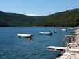 Der Strand  im Ort Duga Luka (Prtlog), Labin.