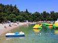 Der Strand Medveja im Ort Medveja, Opatija.