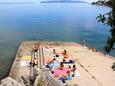 Der Strand Kvarner im Ort Lovran, Opatija.