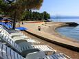 La plage Kvarner en ville Lovran, Opatija.