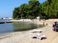 Der Strand  im Ort Poreč, Poreč.