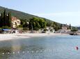 Ičići strand Ičići településen, Opatija.