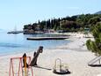 Ičići strand Ičići településen, Opatija.