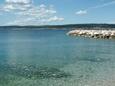 Der Strand  im Ort Crikvenica, Crikvenica.