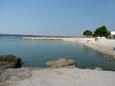 Der Strand  im Ort Crikvenica, Crikvenica.