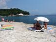 La plage  en ville Selce, Crikvenica.