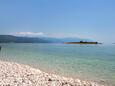 Beach Rivica strand Novi Vinodolski településen, Novi Vinodolski.