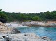 La plage Pinižule en ville Premantura, Medulin.