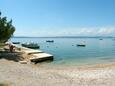 Der Strand  im Ort Crikvenica, Crikvenica.