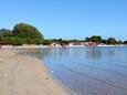 La plage Bijeca en ville Medulin, Medulin.