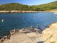 La plage  en ville Milna, Vis.