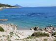 Der Strand  im Ort Mali Lošinj, Lošinj.