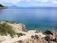 Der Strand  im Ort Mali Lošinj, Lošinj.