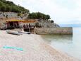 La plage Beli en ville Beli, Cres.