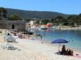 Beach Rovenska in Veli Lošinj, Lošinj.